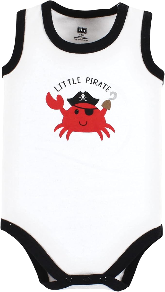 Hudson Baby Unisex Baby Cotton Sleeveless Bodysuits - Image 5
