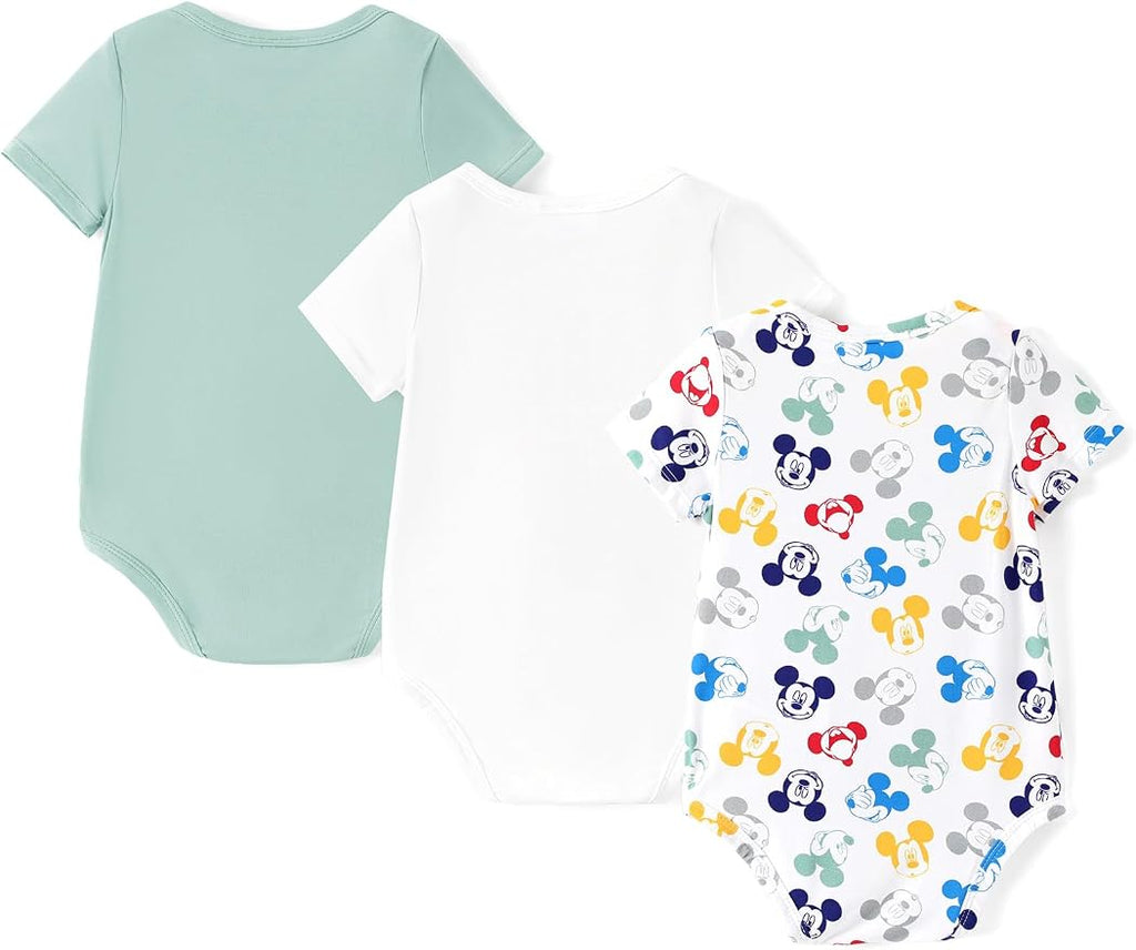 Disney Baby Viscose Made from Bamboo 3-Pack Bodysuits Set Newborn to Infant - Image 2