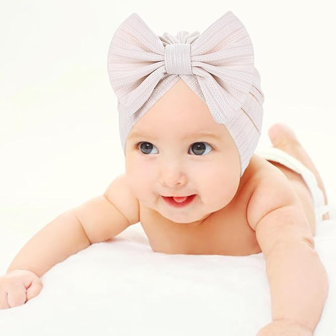 Cinaci 4 Pieces Baby Girls Turban Hats - Image 5