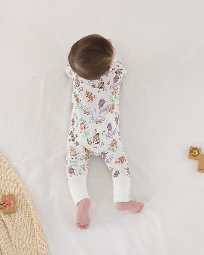 GUISBY Baby Footless Pajamas, Rayon of Bamboo, NB-2T | Rayon of bamboo softness - Image 6
