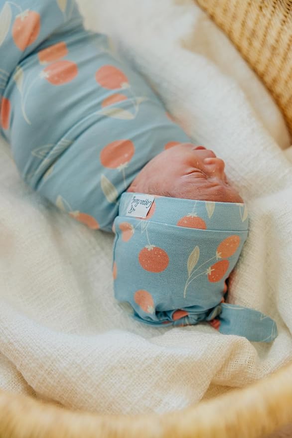 Copper Pearl Swaddle Blankets for Newborns | Soft Stretchy Receiving Blankets - Image 7
