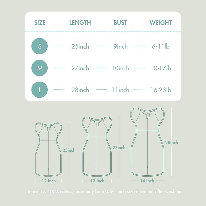 ANYEDDE 2-Pack Baby Swaddle, Breathable Cotton Sleep Sack - Image 6