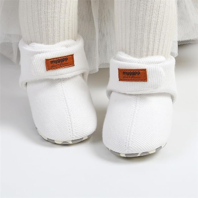 Ohwawadi Infant Baby Slippers Girls Boys Booties Warm Baby Socks Shoes Newborn - Image 2