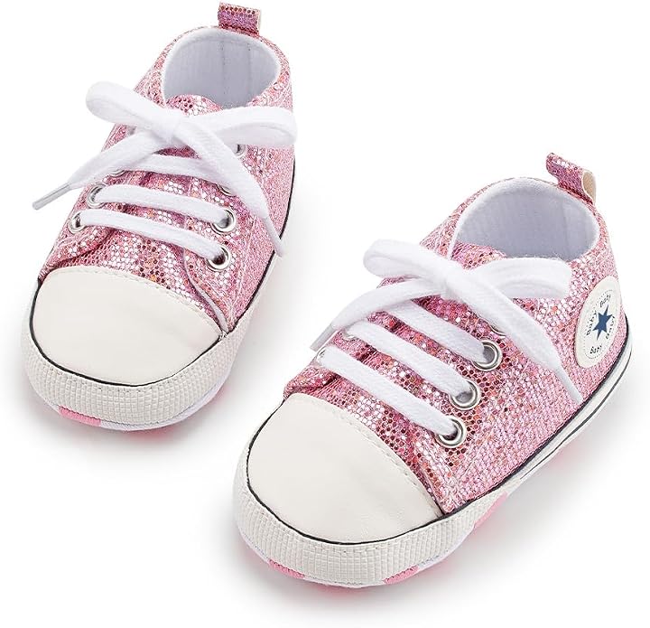 Unisex Baby Girls Boys Canvas High-top Shoes, Newborn Infant Anti-Slip Soft - Image 6
