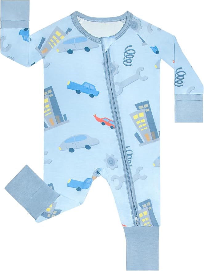 GUISBY Baby Footless Pajamas, Rayon of Bamboo, NB-2T | Rayon of bamboo softness by GUISBY