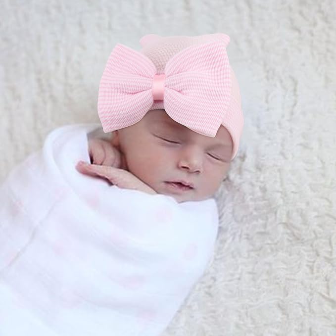 AQOKKA Newborn Baby Girl Hats - Image 4