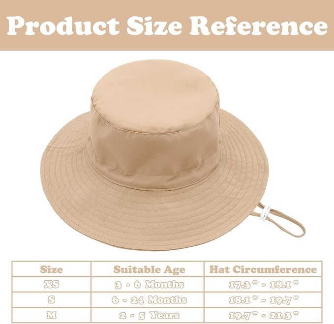 Sarfel Baby Sun Hat Summer Baby Boy Hats UPF 50+ Sun Protection Toddler Hat - Image 7