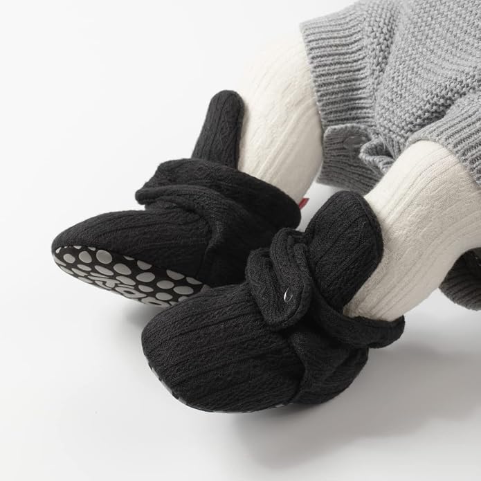 Sawimlgy Newborn Infant Baby Girl Boy Cotton Booties Stay On Sock Slippers Soft - Image 2