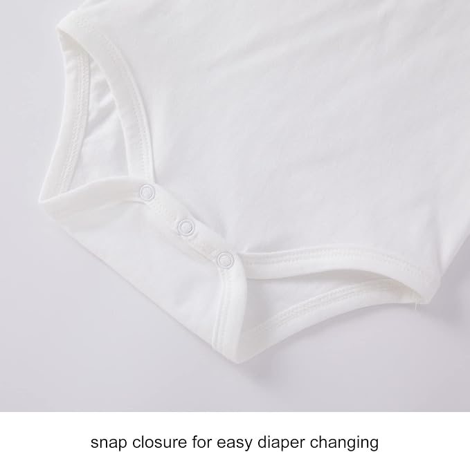 pureborn Baby Girls Boys Bodysuit One-Piece Romper 0-24 Months - Image 5