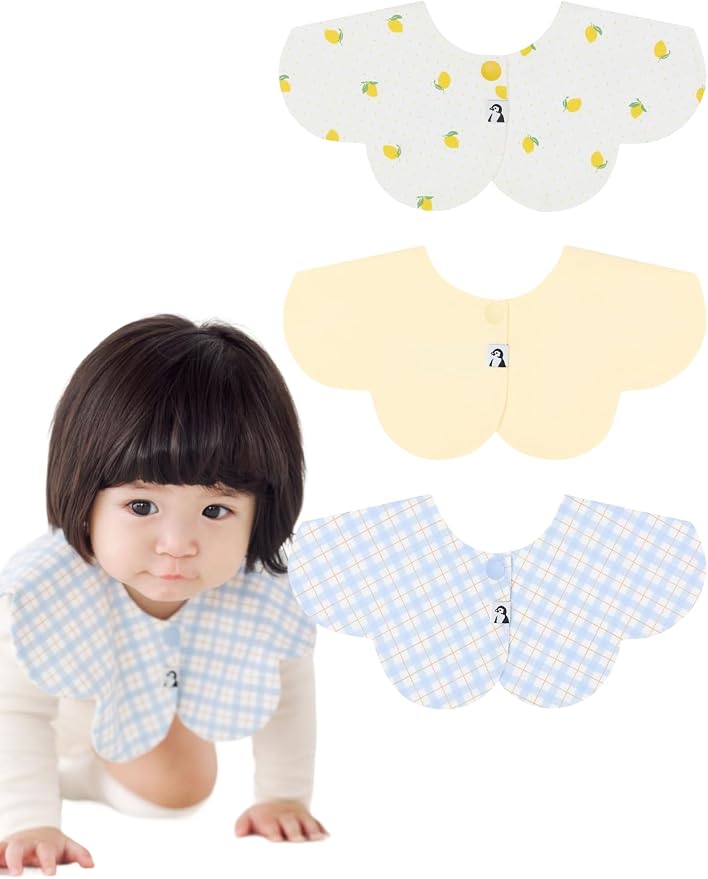 Konny Baby Bib 3/5/7-Pack Set, 360 ​​° Rotate, Soft and Absorbent Drooling by Konny