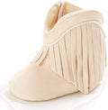 Meckior Baby Girls Cowboy Tassel Boots Side Zipper Moccasins Soft Bottom by Meckior