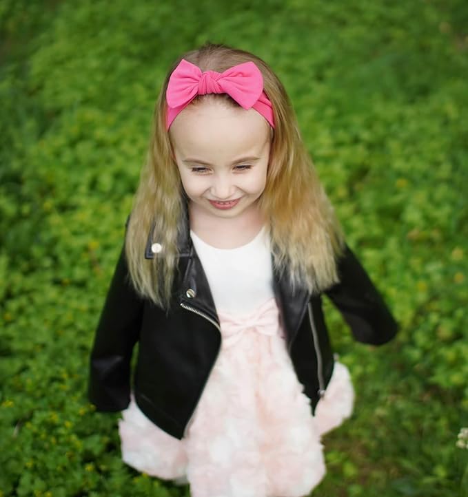 Baby Girl Headbands-Infant, Toddler Cotton Handmade Hairbands - Image 8