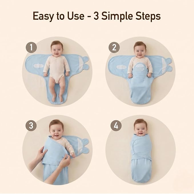 GLLQUEN BABY Swaddles for Newborns 0-3 Months, Adjustable & Easy Fastener | - Image 8
