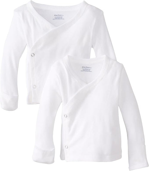 2-Pack Long Sleeve Side-Snap Shirts by Gerber