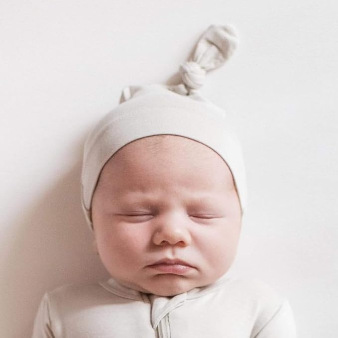 KYTE BABY Unisex Bamboo Rayon Baby Beanie Soft Knotted Cap - Image 2