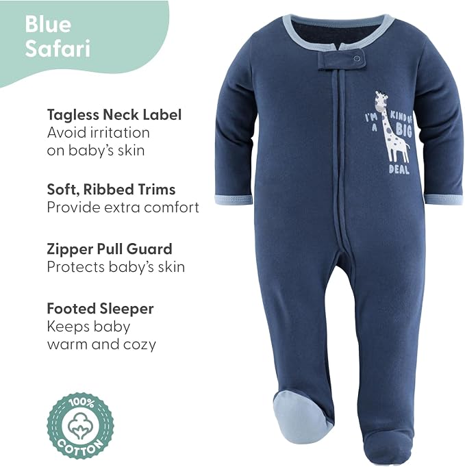 The Peanutshell Baby Sleepers for Boys Set of 3 - Image 4