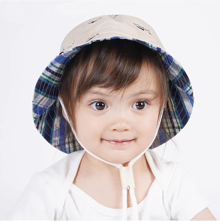 Komorebi Toddler Sun Hat UPF 50+ Kids Beach Bucket Hats Boys Girls 0-8Y | Cute - Image 5