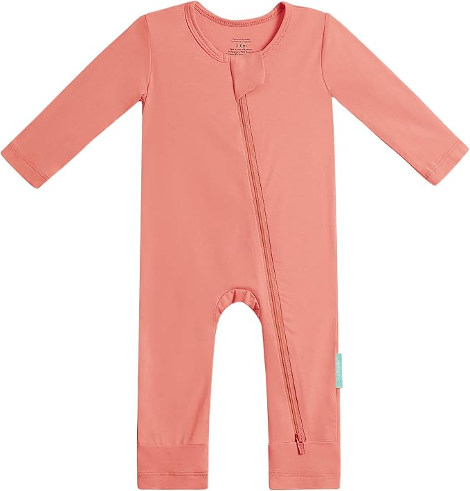 PurComfy Bamboo Viscose Baby Romper, Long Sleeve Pajmas by PurComfy