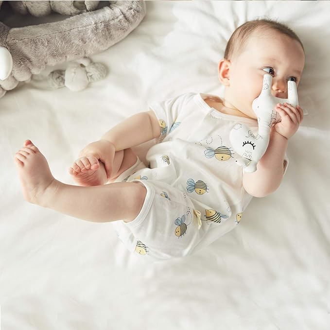 pureborn Baby Romper Bodysuits 2-Pack Unisex Soft Cotton One-Piece Outfit - Image 2