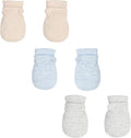 Newborn Baby No Scratch Mittens Stay On, 100% Cotton Breathable, Adjustable by Reyow