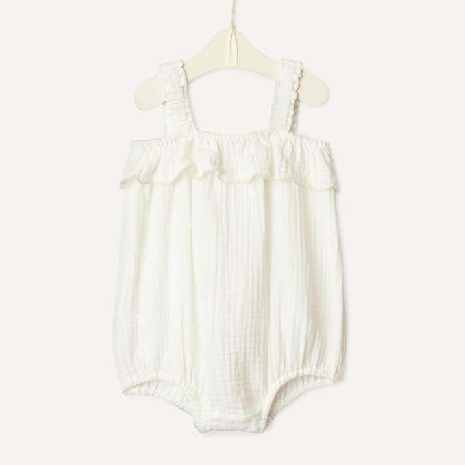 Amazon Essentials x Sofia Grainge Baby Girls' Cotton Gauze Sleeveless Romper - Image 5