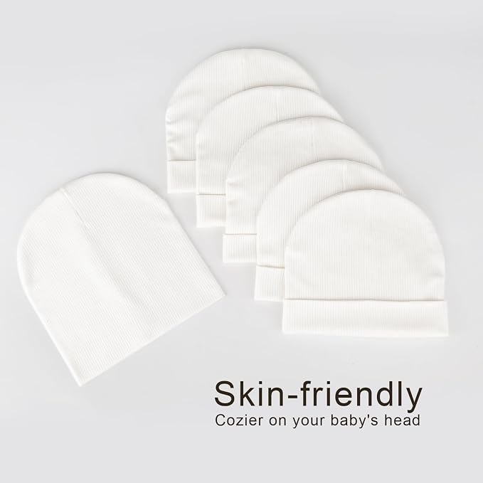 DRESHOW BQUBO 6 Pack Baby Newborn Hats Set - Image 6
