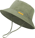 Baby Sun Hat Kids Summer Sun Protection Toddler Bucket Hat Wide Brim Adjustable by HONGTEYA