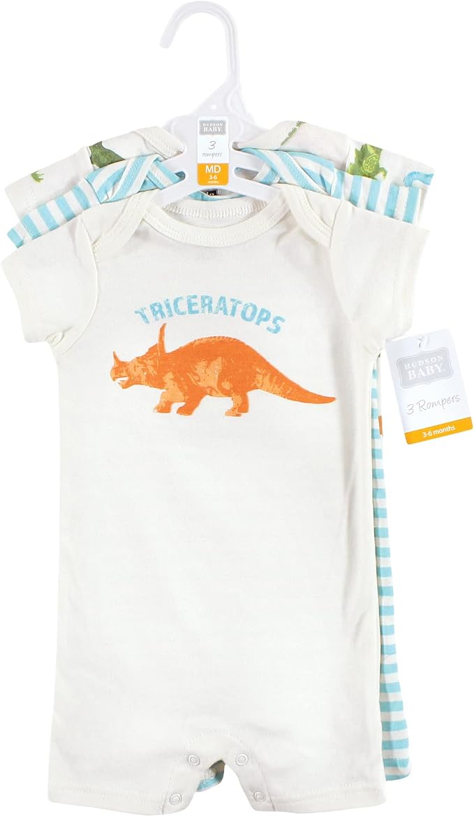 Hudson Baby Unisex Cotton Rompers - Image 2