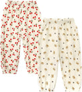 MYGBCPJS Baby Boys Girls Cotton Linen Trousers Kids Casual Ankle Pants Loose Long Bloomers