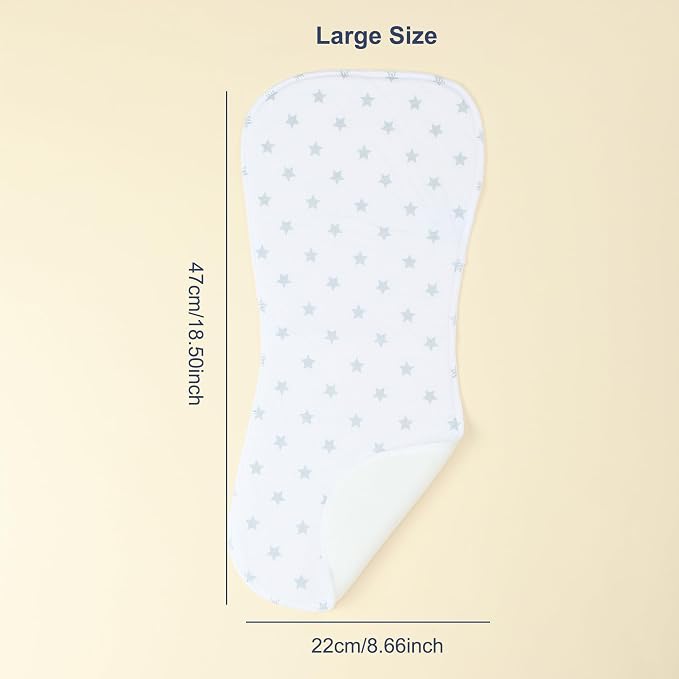 10-Pack Burp Cloths for Baby Boys and Girls - Image 2