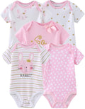 Kiddiezoom Baby Bodysuit Newborn Short Sleeve baby One-Piece Cotton 5-Pack baby by Kiddiezoom