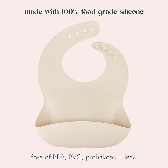 Silicone Bib Set of 2, Waterproof, - Image 4