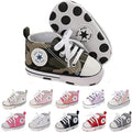 Unisex Baby Girls Boys Canvas High-top Shoes, Newborn Infant Anti-Slip Soft by KKIIDDSS