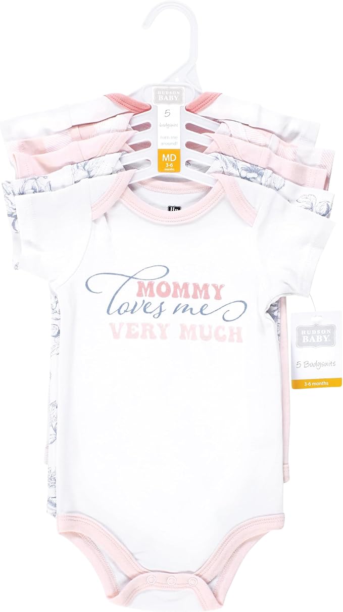 Hudson Baby Unisex Baby Cotton Bodysuits - Image 2