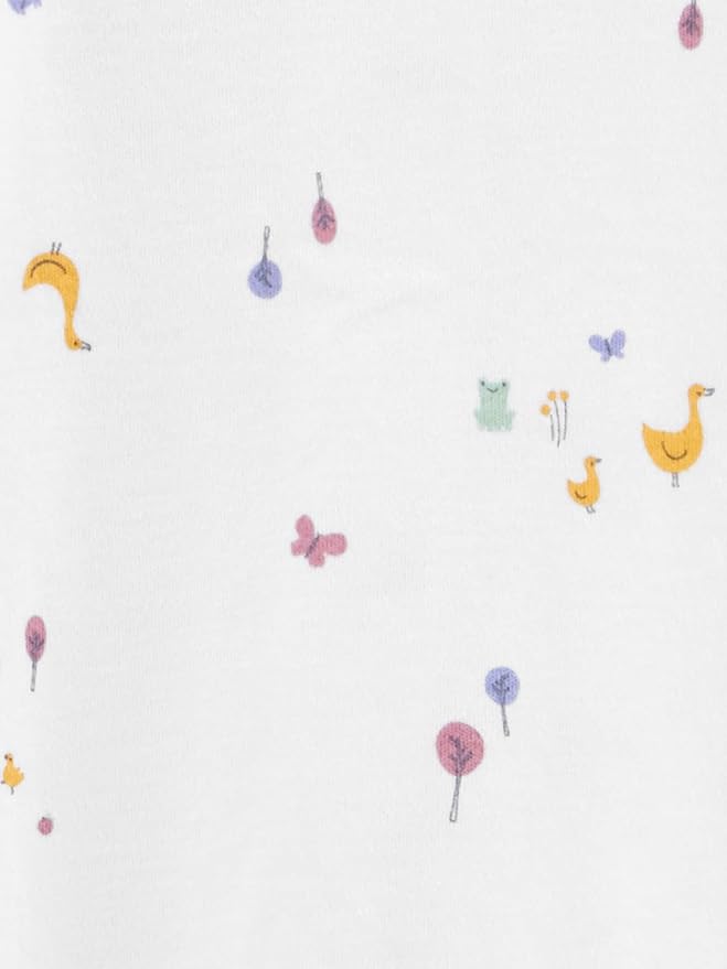 Simple Joys by Carter's Baby Girls' Cotton Footed Sleep and Play - Image 4