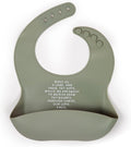 Be A Heart Silicone Baby Bibs, Adjustable Waterproof Bibs, Meal Blessing Bibs by BeAHeart