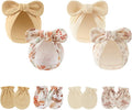 LIDHAY 4PCS Newborn Baby Hospital Hats Beanie Bow Infant Caps Cotton Preemie by LIDHAY
