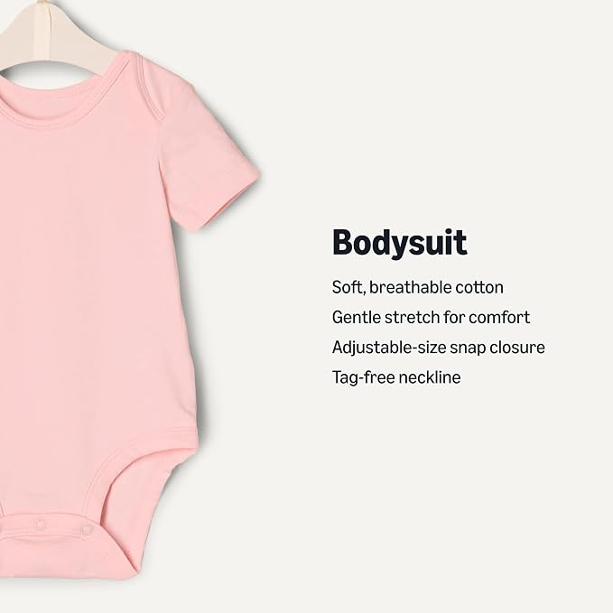Amazon Essentials x Sofia Grainge Unisex Babies' Short Sleeve Crewneck Bodysuit - Image 2