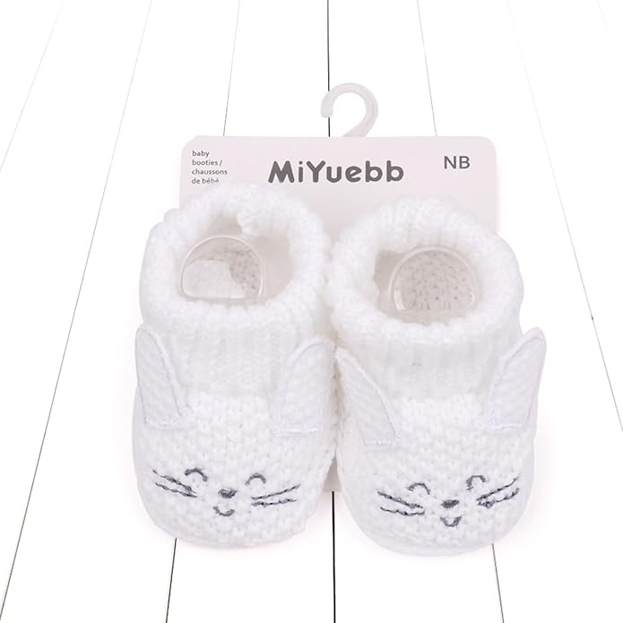 Infant Baby Boys Girls Knitted Booties Soft Cute First Walking Socks Shoes | - Image 2