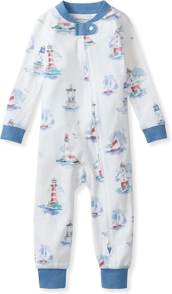 Burt's Bees Baby Unisex Footless Sleeper Pajama, 1-Pc Zip-Up Footie Pajama | by BurtsBeesBaby