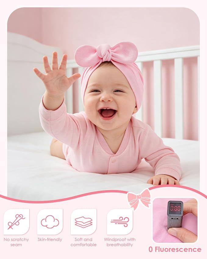 Century Star Newborn Hat for Baby Girls Infant Toddler Soft Hospital Hats - Image 5