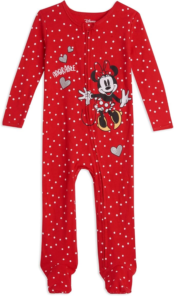 Disney Baby Girls' 2-Pack Footed Sleep N' Play Newborn to Infant - Image 3