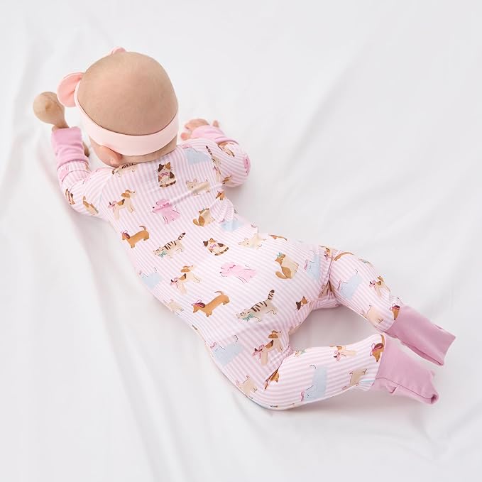pureborn Baby Sleeper Viscose from Bamboo Zipper Footies Pjs 0-24 Months | - Image 6