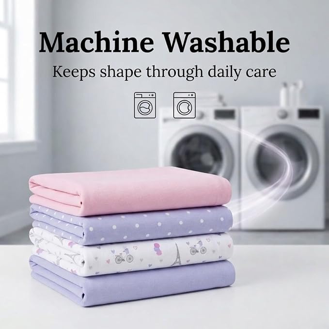 EVERYDAY KIDS 4 Pack of Soft Flannel Receiving Baby Blanket Set - Image 9