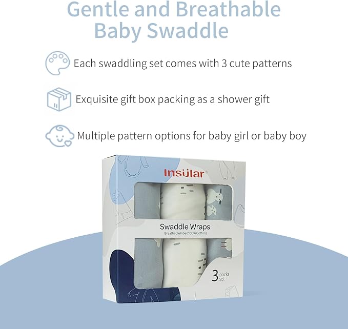 insular Baby Swaddle Wrap, Swaddle Blanket - Image 3