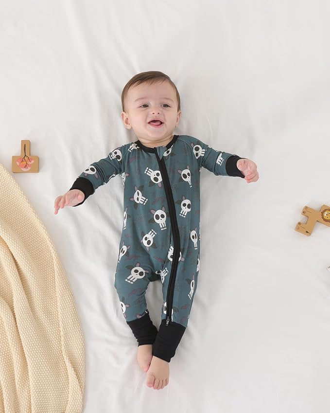 GUISBY Baby Footless Pajamas, Rayon of Bamboo, NB-2T | Rayon of bamboo softness - Image 4