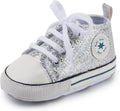 Unisex Baby Girls Boys Canvas High-top Shoes, Newborn Infant Anti-Slip Soft by KKIIDDSS
