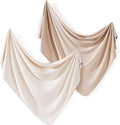 2 Pack Newborn Swaddle Blanket, Ultra Soft Stretchy Jersey Knit Extra Large by BUYNOW