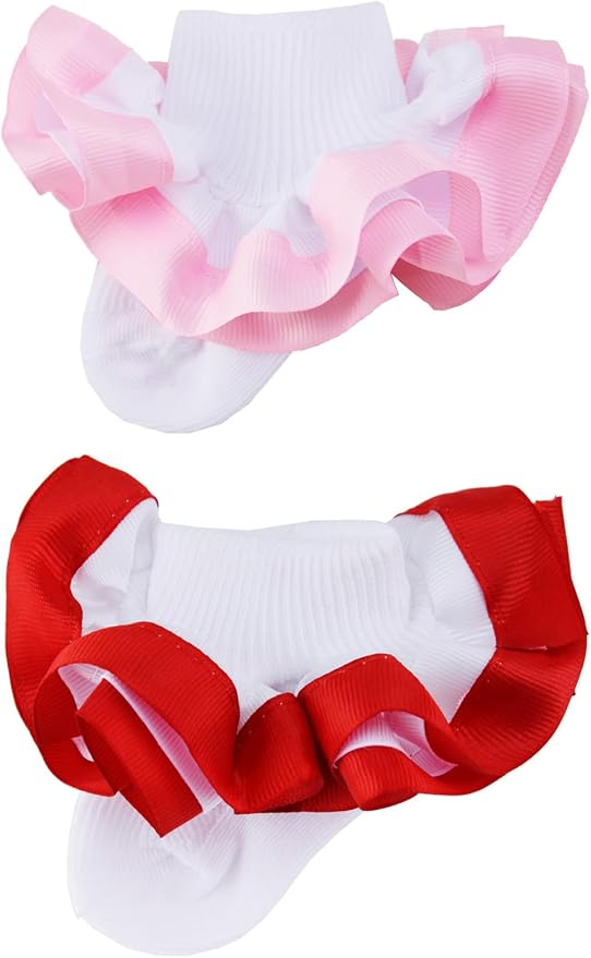 PrinceSasa Little Baby Girl Princess Lace Ruffles Socks Set - Image 7