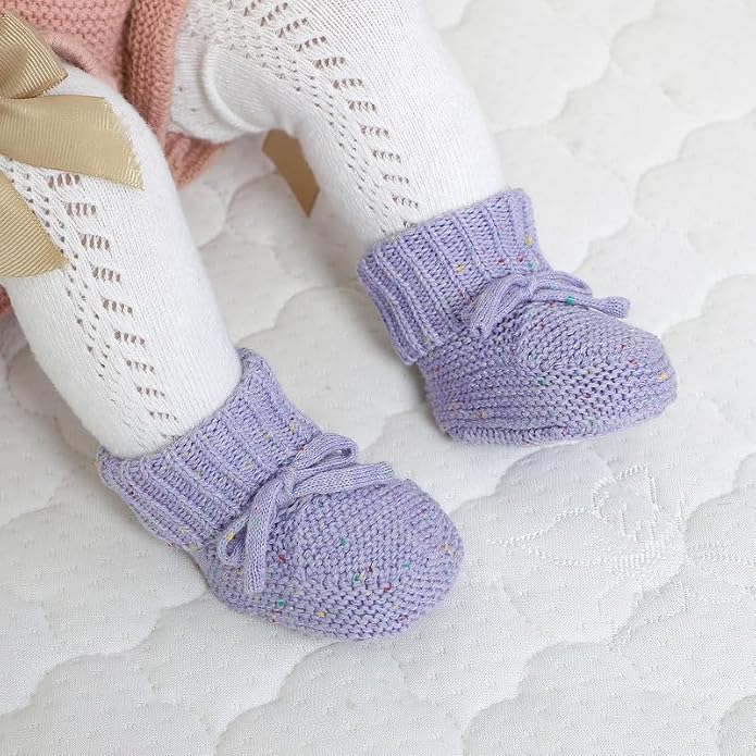 LAWKUL Baby Booties Newborn Babe First Walkers Non-Slip Stay On Boots Crib - Image 3